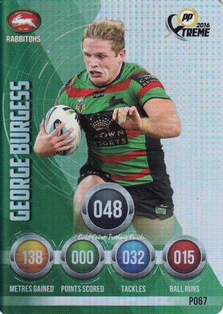 2016 NRL Xtreme Parallels - P67 George Burgess South Sydney Rabbitohs