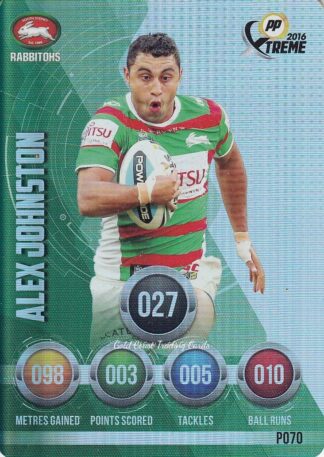 2016 NRL Xtreme Parallels - P70 Alex Johnston South Sydney Rabbitohs