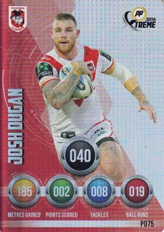 2016 NRL Xtreme Parallels - P75 Josh Dugan St George Dragons