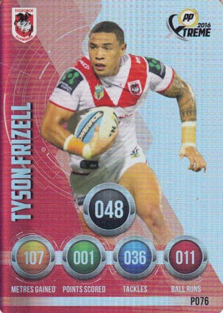 2016 NRL Xtreme Parallels - P76 Tyson Frizell St George Dragons