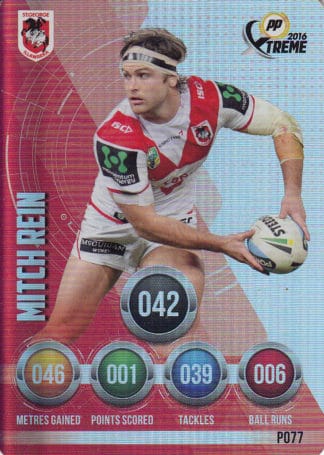 2016 NRL Xtreme Parallels - P77 Mitch Rein St George Dragons