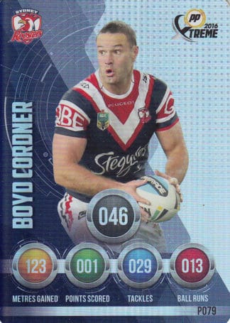 2016 NRL Xtreme Parallels - P79 Boyd Cordner Sydney Roosters