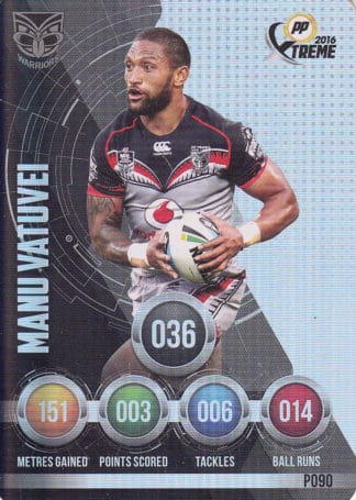 2016 NRL Xtreme Parallels - P90 Manu Vatuvei Warriors