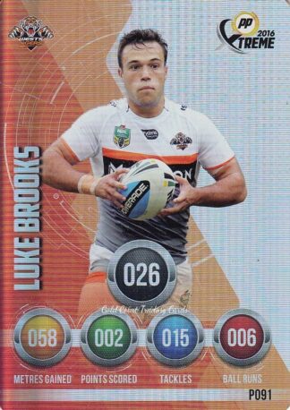 2016 NRL Xtreme Parallels - P91 Luke Brooks Wests Tigers