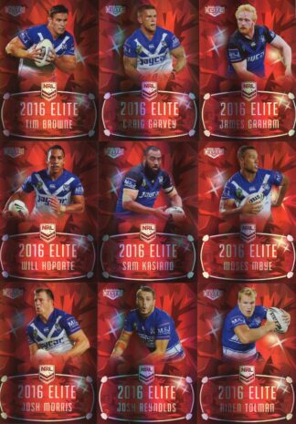 2016 NRL Elite Ruby Mojo - MR03 Canterbury Bulldogs Team Set