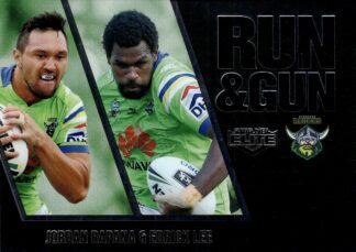 2016 NRL Elite Run & Gun Parallel - RGP03 Rapana & Lee Canberra Raiders