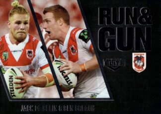 2016 NRL Elite Run & Gun Parallel - RGP26 De Belin & Creagh St George Dragons