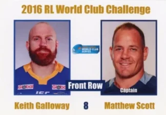 2016 World Cup Challenge - Card 08 Keith Galloway & Matthew Scott