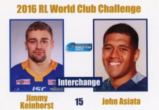 2016 World Cup Challenge - Card 15 Jimmy Keinhorst & John Asiata