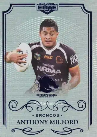 2017 NRL Elite Silver Specials - SS009 Anthony Milford Brisbane Broncos