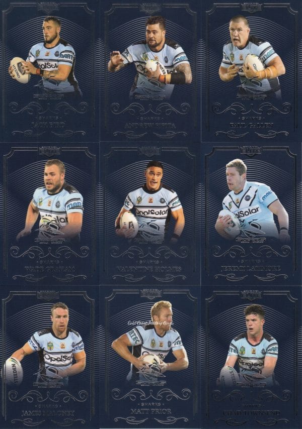 2017 NRL Elite Base Team Set - Cronulla Sharks