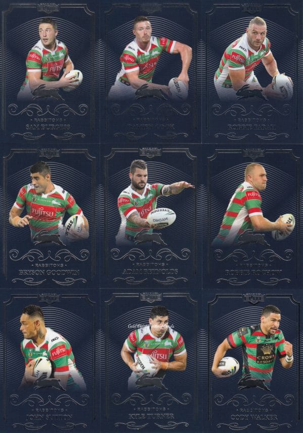 2017 NRL Elite Base Team Set - South Sydney Rabbitohs