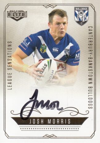 2017 NRL Elite League Sensations Signature - LS03 Josh Morris Canterbury Bulldogs