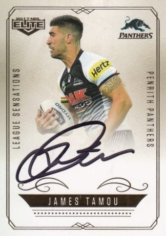 2017 NRL Elite League Sensations Signature - LS11 James Tamou Penrith Panthers