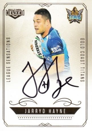 2017 NRL Elite League Sensations Signature - LS05 Jarryd Hayne Gold Coast Titans