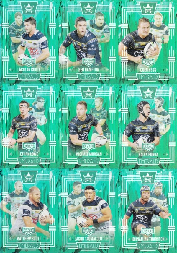 2017 NRL Elite Emerald Mojo Set - North QLD Cowboys Team Set