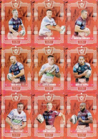 2017 NRL Elite Ruby Mojo Set - Manly Sea Eagles Team Set