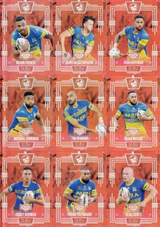 2017 NRL Elite Ruby Mojo Set - Parramatta Eels Team Set