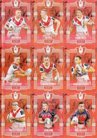 2017 NRL Elite Ruby Mojo Set - St George Dragons Team Set