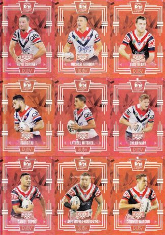 2017 NRL Elite Ruby Mojo Set - Sydney Roosters Team Set