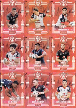 2017 NRL Elite Ruby Mojo Set - Warriors Team Set