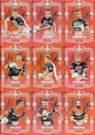 2017 NRL Elite Ruby Mojo Set - Wests Tigers Team Set