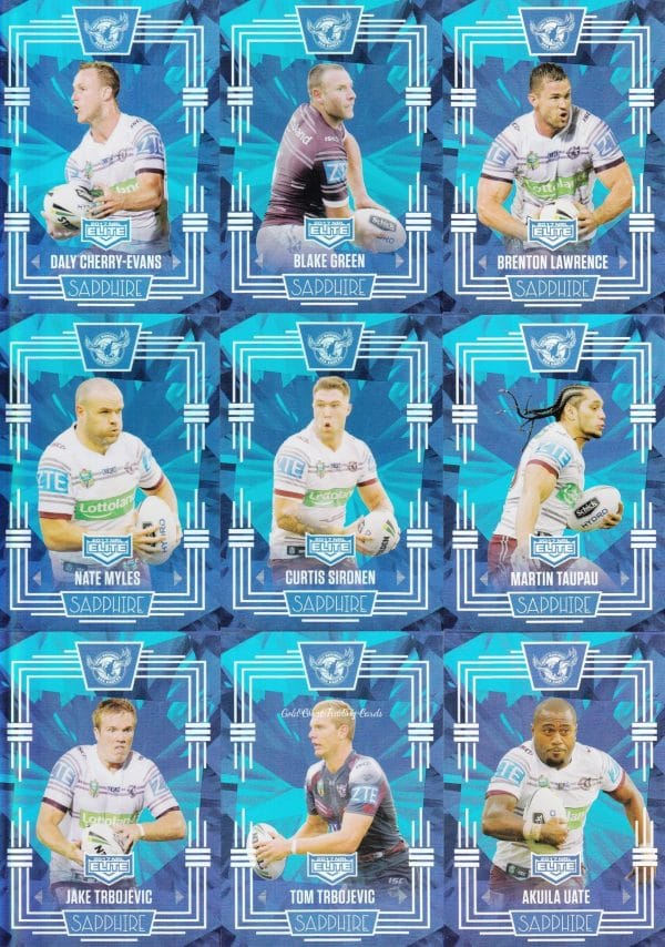 2017 NRL Elite Sapphire Mojo Set - Manly Sea Eagles Team Set
