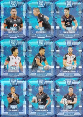 2017 NRL Elite Sapphire Mojo Set - Warriors Team Set