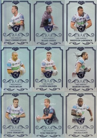2017 NRL Elite Silver Special Team Set - Manly Sea Eagles