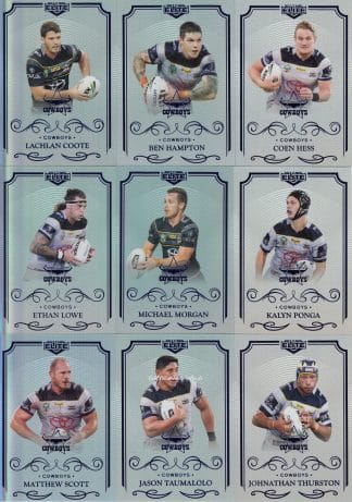 2017 NRL Elite Silver Special Team Set - North QLD Cowboys