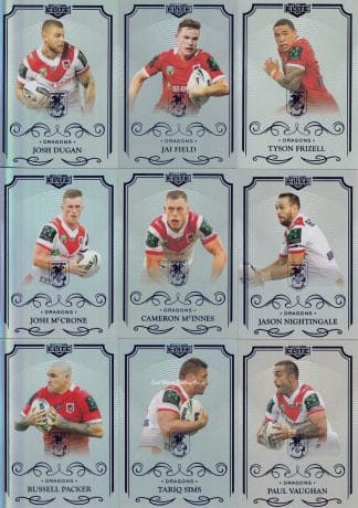 2017 NRL Elite Silver Special Team Set - St George Dragons