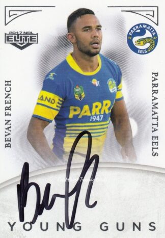 2017 NRL Elite Young Guns Signature - YG10 Bevan French Parramatta Eels