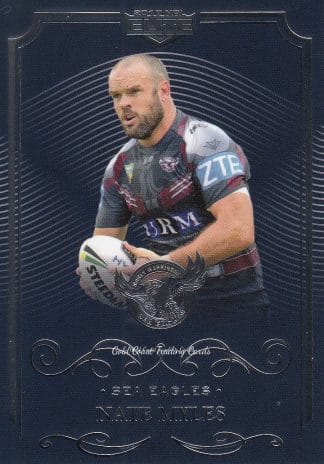 2017 NRL Elite Common Card - Base 055 Nate Myles Manly Sea Eagles