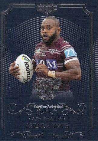2017 NRL Elite Common Card - Base 060 Akuila Uate Manly Sea Eagles
