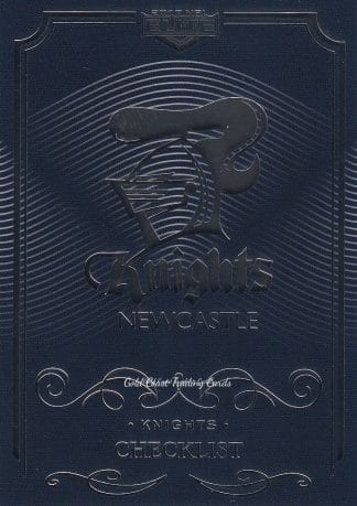 2017 NRL Elite Common Card - Base 071 Checklist Newcastle Knights