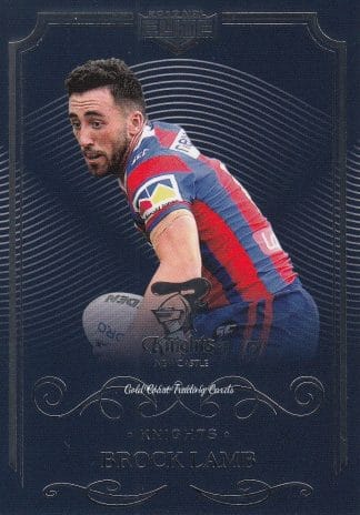 2017 NRL Elite Common Card - Base 076 Brock Lamb Newcastle Knights