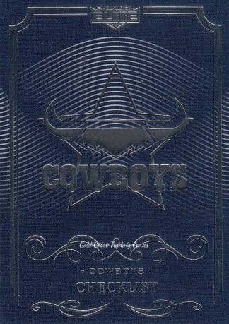 2017 NRL Elite Common Card - Base 081 Checklist North QLD Cowboys