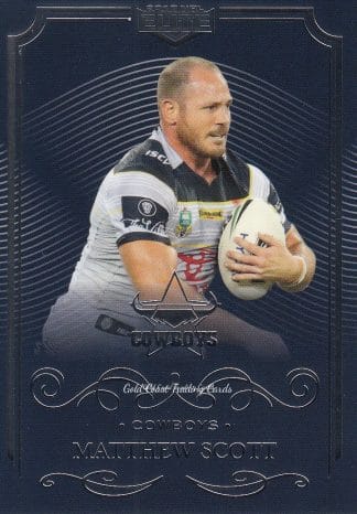 2017 NRL Elite Common Card - Base 088 Matthew Scott North QLD Cowboys