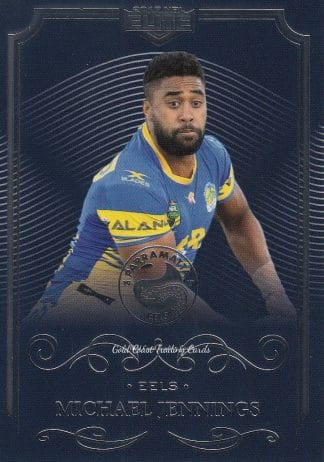 2017 NRL Elite Common Card - Base 095 Michael Jennings Parramatta Eels