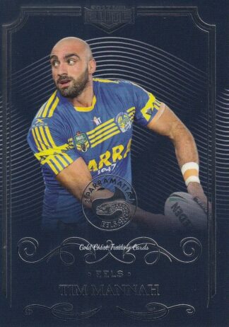 2017 NRL Elite Common Card - Base 096 Tim Mannah Parramatta Eels