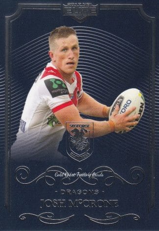 2017 NRL Elite Common Card - Base 125 Josh McCrone St George Dragons