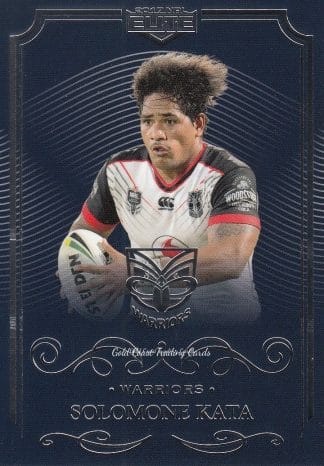 2017 NRL Elite Common Card - Base 145 Solomone Kata Warriors