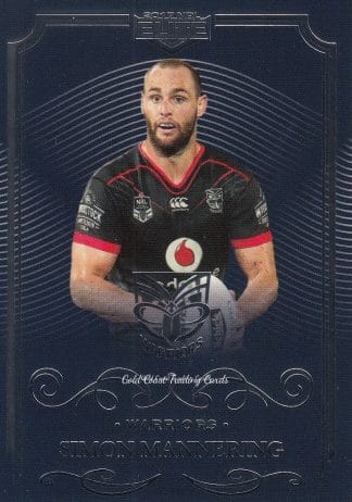 2017 NRL Elite Common Card - Base 147 Simon Mannering Warriors