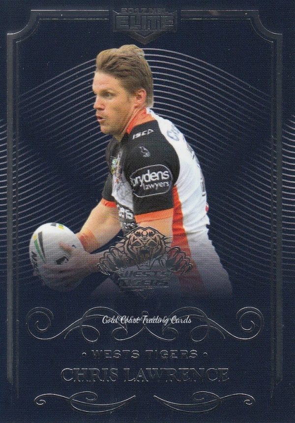 2017 NRL Elite Common Card - Base 156 Chris Lawrence Wests Tigers