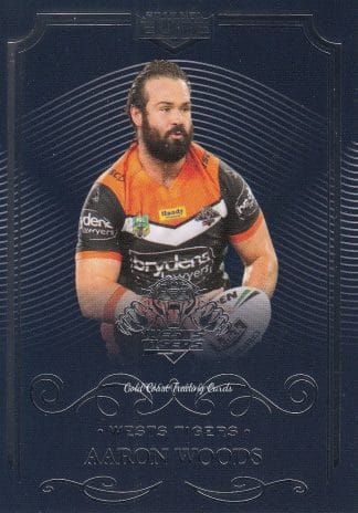 2017 NRL Elite Common Card - Base 160 Aaron Woods Wests Tigers