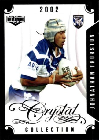 2017 NRL Elite Crystal Collection - CC16 Error Card - Johnathan Thurston Canterbury Bulldogs