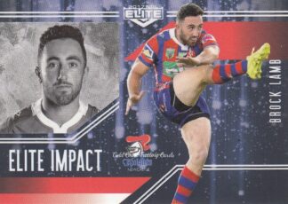 2017 NRL Elite Impact - EI31 Brock Lamb Newcastle Knights