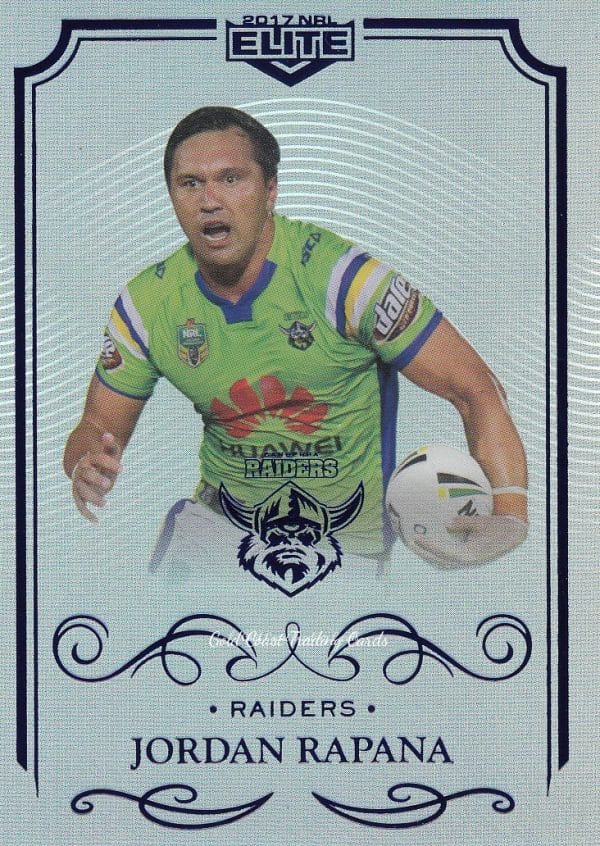 2017 NRL Elite Silver Specials - SS018 Jordan Rapana Canberra Raiders