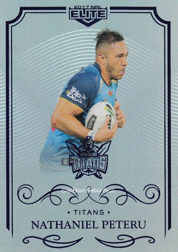 2017 NRL Elite Silver Specials - SS047 Nathaniel Peteru Gold Coast Titans