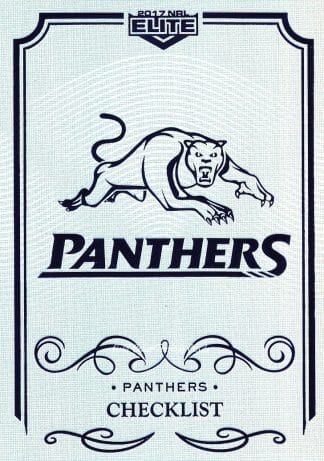 2017 NRL Elite Silver Specials - SS101 Checklist Penrith Panthers